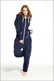 Solid adult onesie all-in-one piece jumpsuit jump in fleece zip hoody by Nordic Way rompers daffedress fleece unique