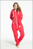 Solid adult onesie all-in-one piece jumpsuit jump in fleece zip hoody by Nordic Way rompers daffedress fleece unique