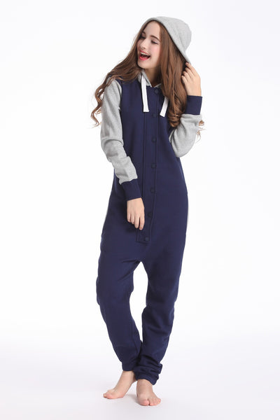 Baseball fleece romper nordic way one  jumpsuit adult onesies unisex playsuit